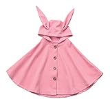 (プタス)Putars ベビー服 子供服 ポンチョ 女の子 うさぎ模様 二色 可愛い 記念日 プレゼント 12ヶ月-6歳