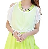 【産後に夏を迎えるママへ】大き目サイズ シフォントップス付き 授乳OK マタニティ ワンピース レモンイエロー XXL