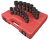 Sunex 2856 1/2-Inch Drive Universal 12-Point SAE Impact Socket Set, 15 Piece by Sunex