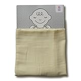 めんぷます田 赤ちゃんのガーゼケット もめん色 85×110cm  綿100% 日本製