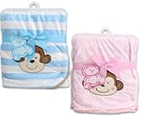 30 X 30 Little Mimos Newborn Pink Baby Blanket by Little Mimos [並行輸入品]