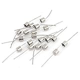 uxcell ガラス管ヒューズ　ヒューズチューブ　ファーストクイックフェラ　アキシャルリード　10個 250V 5A 5mm x 20mm