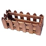 ZYH クリエイティブプラントスタンド、ソリッドウッドフェンスフラワースタンドフラワーバスケットが掛けられますバルコニーレストランガーデン特徴フラワースタンド長方形 省スペース (サイズ さいず : 