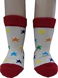 ベビーストーリー ベビーソックスカラフル星 オフ 9-12ｃｍ 1102 脱げにくい仕様