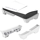 PS5 Slim/PS5 Pro用横置きスタンドPS5 Pro/Slim本体横置き収納スタンド 地震対策 傷付き防止 簡単に取り付 転倒防止 本体をもっと安心に収納 新型PS5 アクセサリー【PS5 Slim/PS5 Pro通常版とデジタル版両対応 PS5非対応】(ホワイト)