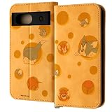 イングレム Google Pixel 8a ケース 手帳型 キャラクター グーグルピクセル8a Pixel8a トムとジェリー 耐衝撃 かわいい スマホケース 手帳型レザーケース Raffine トムとジェリーとタフィー_チーズ IJ-WGP8ADML2Y/TJ48