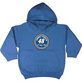 Checkered Flag Jimmie Johnson # 48 Littlestファン幼児用パーカー – ロイヤル ブルー