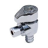 SharkBite 23056 PEX Chrome Plated Angle Stop, 1/2-Inch by 1/4-Inch (3/8-Inch O.D.) by Sharkbite