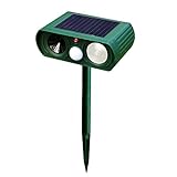 猫よけ Taotuo 動物撃退器 ソーラー式動物撃退装置 超音波と強力フラッシュライト ガーデンバリア IPX4防滴構造 簡単設置 犬 猫 キツネ 害鳥 ネズミ カラス 退治 駆除 害獣対策 (スタイ