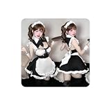 [harukita] メイド服 コスプレ セット セクシー 仮装 チャイナ服 フリル付きエプロン ロリータ 衣装 黒白ツートン ランジェリー ベビードール フリーサイズ 9点セット 中華風 メイド服 セクシー かわいい コスプレ 人気 ハロウィン 衣装