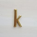 ゴージャスに輝く! 真鍮アルファベット k