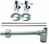 ウエストブラスd19103blk-26 1 / 2インチIPSレバーハンドル角度停止Complete Pedestalシンクインストールキットwith 1 – 1 / 4インチユーロフラットトラップ、