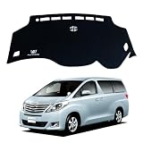 SAWAKAKI アルファード 20系 専用 ダッシュボードマット HUDなし 日焼け防止 劣化防止 保護マット ポリエステル素材 滑り止め ロゴ付き アクセサリー 内装 カスタムパーツ