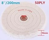 8 「バフ研磨ホイール 4 mm アーバーバッファポーランドホワイトラウンドホイール 50 Ply を結べ