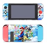 スーパーマリオ（ひこう） Switch用保護カバー Switch ベース保護シェル ゲーム機筐体 Switchカバー 保護カバー Switchケース 任天堂スイッチケース ゲーム機 互換性のあ 保護ケース 収納バッグ 専用ケース 指紋防止 全面保護 薄型 衝撃吸収 全面保護 キズ防止 着脱簡単 人気 アニメギフト Switch対応