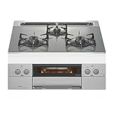 NORITZ N3WN9PWAS6SVE 13A シルバーグレー piatto(ピアット) [ビルトインガスコンロ(都市ガス用・左右強火力・75CM)]