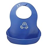 プラスチックエプロン（ブルー）ほどよいやわらかさとお手入れのしやすさが特徴