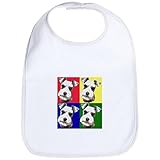 CafePress Color Block Schnauzer Bib - Standard Cloud White by CafePress