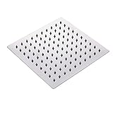 Rozin Chrome Bathroom Rainfall Shower Head 8-inch Square Top Spray [並行輸入品]