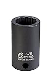 Sunex 320ZRD 3/8-Inch Drive 5/8-Inch 12-Point Semi-Deep Impact Socket [並行輸入品]