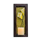 Candle Impressions Flameless Candle壁壁掛け燭台 Floral Wall Sconce