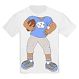 North Carolina TarヒールUNC Heads Up 。Football乳児/幼児用Tシャツ( 4t )