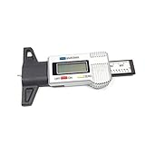 (Aideaz) 選べる デジタル デプスゲージ タイヤ溝 0.01 mm シンプル 精密 測定 (シルバー 金属針端)