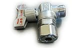 エスコ G1/2"xG1/2"L型逆止弁付ボールバルブ(片ナット付) EA425A-19