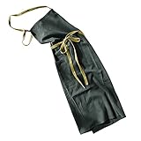 [anyasun] エプロン 首掛け リネン カフェ風 シンプル おしゃれ ナチュラル 北欧 無地 おしりが隠れる ポケット付き 男女兼用