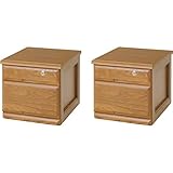 タモ材　天然木チェスト２台組　４０－０９２ＢＲｘ２