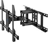 PERLESMITH 壁掛けテレビ金具 37～70インチ対応 フルモーション式 テレビ壁掛け金具 耐荷重60kg tv壁掛け金具 前後＆左右&上下多角度調節 VESA600x400mm