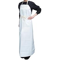 Amazon.co.jp: 川西工業 #4030 抗菌ビニロン前掛 胸当 ホワイト L
