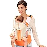 miyare(ミヤレ)　抱っこ紐 　スリング　 ベビースリング　子守帯　腰ベルト抱っこ紐　出産祝い おしゃれな抱っこ紐 簡単な抱っこ紐 使いやすい抱っこ紐 (オレンジ色)