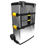 Trademark ToolsTM Massive & Mobile 3-part SS Tool Box by ADG