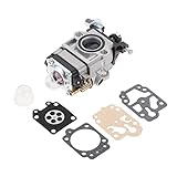 キャブレターキット 刈払機 草刈機用 MP15 43CC 52CC CG430 CG520 BC430 BC520 用 修理キット付き ブラシカッターグラストリマーキャブレター ガーデンツールパーツ 互換品