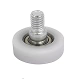 uxcell ベアリングプーリー レールボール ホイール POM Fタイプねじガイド 6mmx22mmx7mm