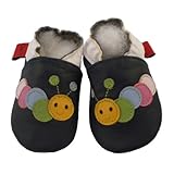 Soft Leather Baby Shoes Caterpillar Black [キャタピラーソフトレザーベビーシューズブラック] 18-24 months (15 cm)