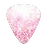 日本の桜 ギターピック Guitar Pick 12枚セット ティアドロップ型 エレキギター/アコースティックギター/クラシックギター/ベース等の練習に最適な12枚セット