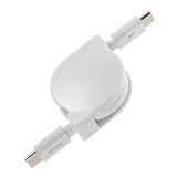 サンワサプライ USB2.0 Type-C 巻取りケーブル PD60W ホワイト KU-CCP60M08W