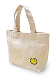 「SUN CLOUD」 Smile Wappen Tote Bag (ナチュラル) トートバッグ ニコちゃん ワッペン 散歩バッグ 手持ちバッグ ランチバッグ ミニバッグ ベット用品
