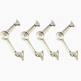 Douper蓋サポートの蝶番サテンニッケルKeep蓋Stayドロップ蓋にサポートキャビネットの重量サポート60lb / 2pcs自己調整 douper