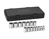 GearWrench 80731 1/2-Inch Drive SAE 12 Point Socket Set, 15-Piece by GearWrench