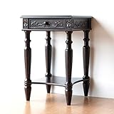 花台 アンティーク サイドテーブル 木製 レトロ おしゃれ 花瓶台 玄関 電話台 引き出し付き クラシック 家具 アンティークな花台