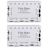 弦高ゲージ ギター 弦高定規 2枚セット 弦間微細調整 弦高測定ツール 弦 フレット サドル ナット 高さ調整用 ギターベースも使えます Frenflu