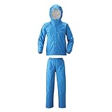mont-bell (モンベル) 子供 レインスーツ キッズ 雨具 アウトドア ターコイズブルー mnb-1128131 140サイズ