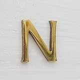 真鍮　大文字　 アルファベット　ゴールド　23mm (N)