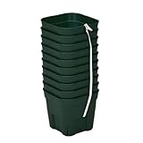 【丈夫で長持ち硬質ポット】 プレステラ 105型 10ヶ組 モスグリーン