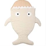 スポーツDo幼児漫画カーキSharkピンストライプSleepingバッグ冬秋new-born anti-kicking Warm HuggingキルトBaby Pureコットン厚みBlanket 39