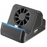 【Lekolock】Switch専用充電台Switch専用冷却ファンUSBポート3個type-cポート1個小型冷却ファン付き軽量持ち運びに便利Switch/Switch OLED/LITEなどの機種に対応しています。