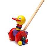@ 1 pcs Traditional Natural Wooden Animal Patterns Push Along Toy Baby Kids Walker Toys by COFFLED